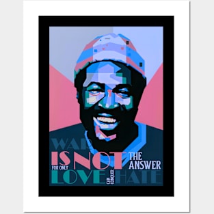 Marvin gaye t-shirt Posters and Art